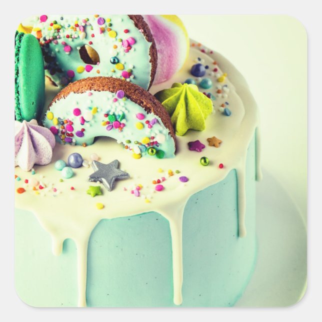 Kummel Fyrkantigt Klistermärke (Framsida)