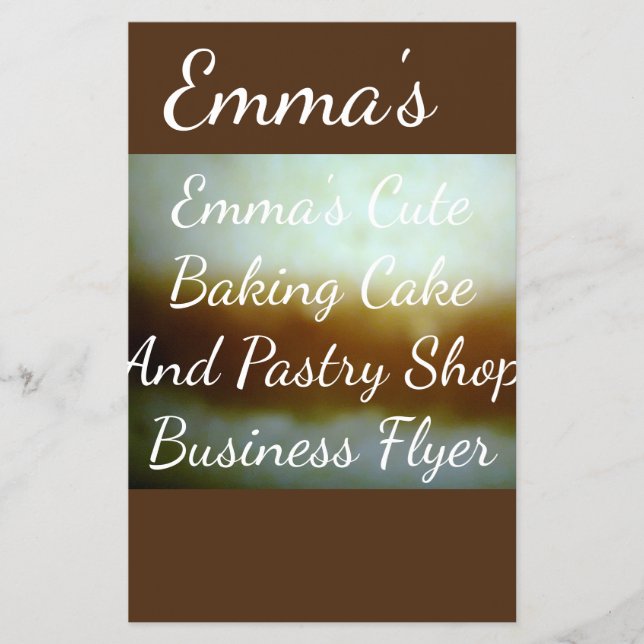 Kummel- och bakverk flygblad (Framsidan)