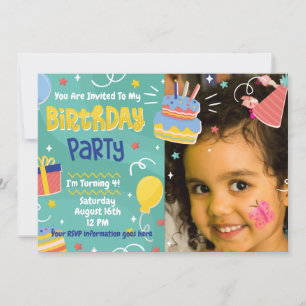 Kummel Presenter Ballon Party Inbjudningar