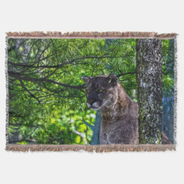 Kummerberg Lejon och Gräs Grenar Wildlife II Filt