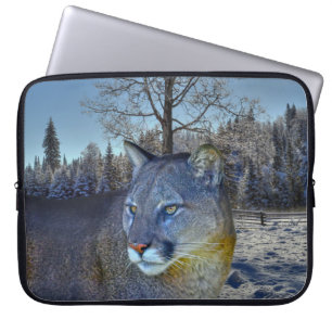 Kummerberget Lejont och vinterberget Träd Laptop Fodral