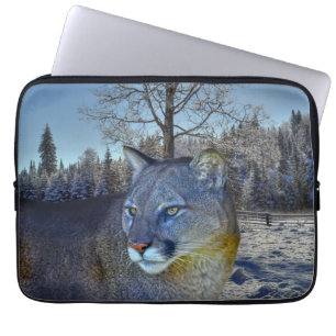 Kummerberget Lejont och vinterberget Träd Laptop Sleeve