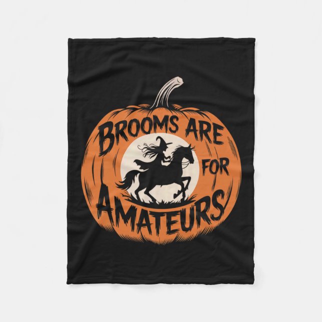 Kummier är för Amateurer Witch Equestrian Horse Ri Fleecefilt (Framsidan)
