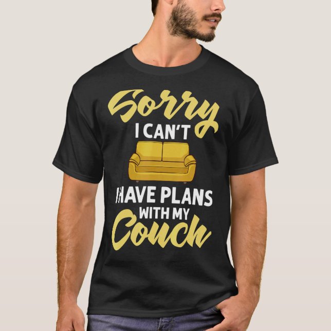 Kumpa citerar Soffa Potato Living Room T Shirt (Framsida)