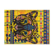 Kumpa på Bright Gult Background Post Card