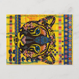 Kumpa på Bright Gult Background Post Card Vykort