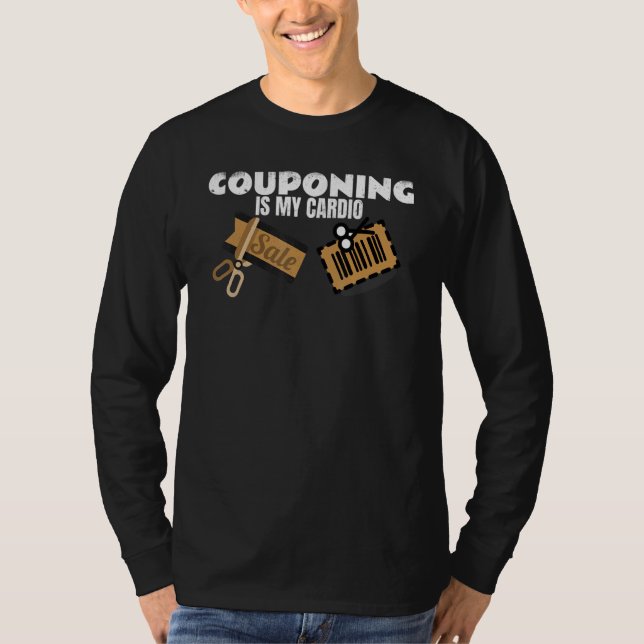 Kumponering är min kardios extreme Shopping Coupon T Shirt (Framsida)