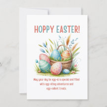 Kumpy påsk vattenfärgsägg i basket lustigt