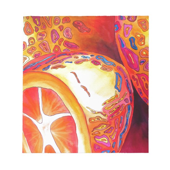 Kumquater orange citrus vattenfärg frukt konst anteckningsblock (Framsida)