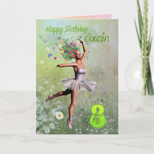 Kumsin 8 år, blomstermjölkskort kort