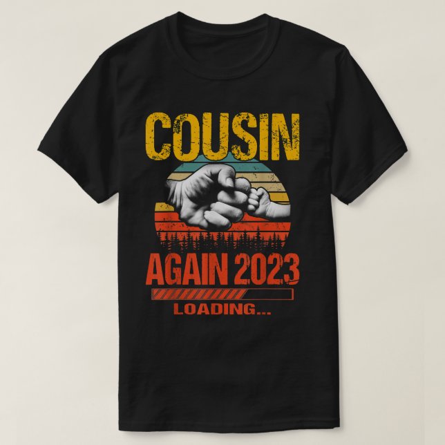 Kumsin återigen Est 2023 Loading Future Ny pappa T Shirt (Design framsida)