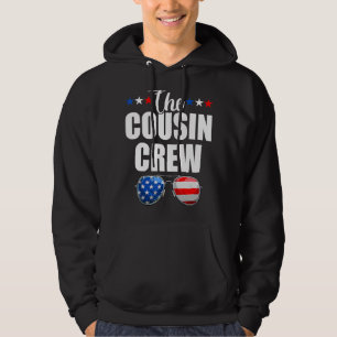 Kumsin besättning 4 juli: Patriotic American Famil Hoodie