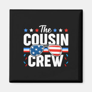 Kumsin besättning 4 juli: Patriotic American Famil Magnet