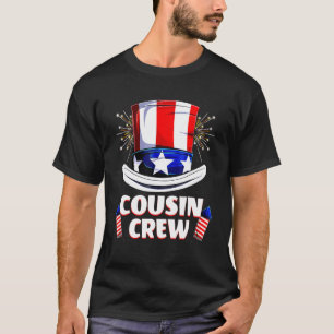 Kumsin besättning 4 juli: Patriotic American Famil T Shirt