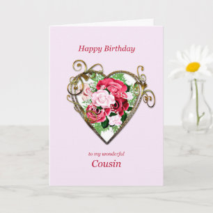 Kumsin Birthday Antique Paediatric Rosor Kort
