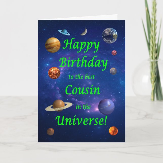 Kumsin Birthday Best i Universe Kort (Framsida)