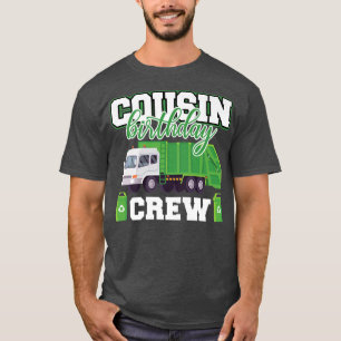Kumsin Birthday Crew Sopor Lastbil Familjespatling T Shirt