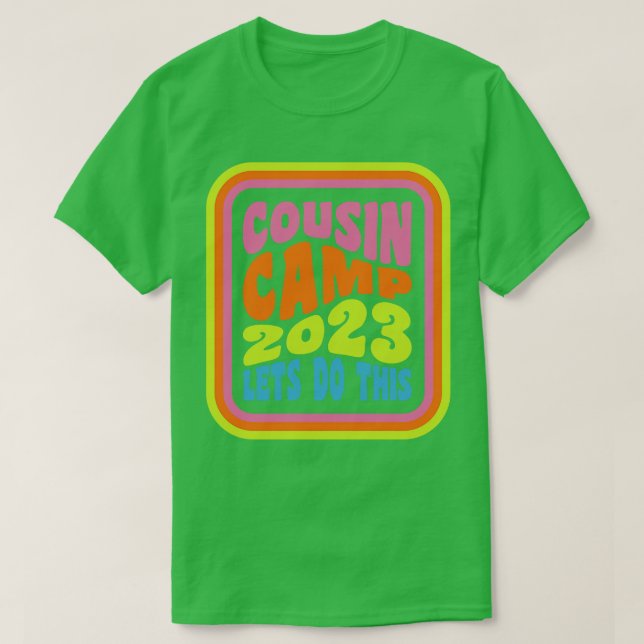 Kumsin Camp 2023 Family Camping Summer Vacation Cr T Shirt (Design framsida)