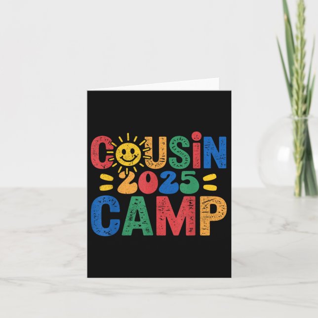 Kumsin Camp 2025 Camping Campfire Summer Vacation Kort (Framsida)
