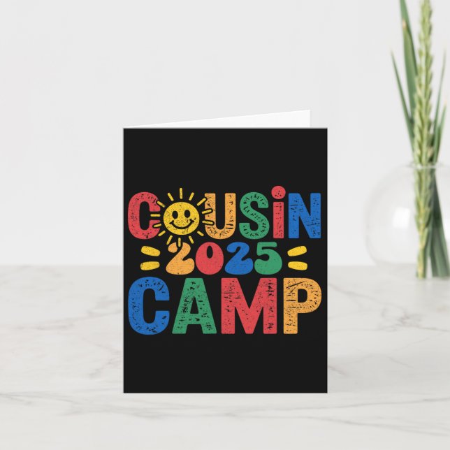 Kumsin Camp 2025 Camping Campfire Summer Vacation Kort (Framsida)
