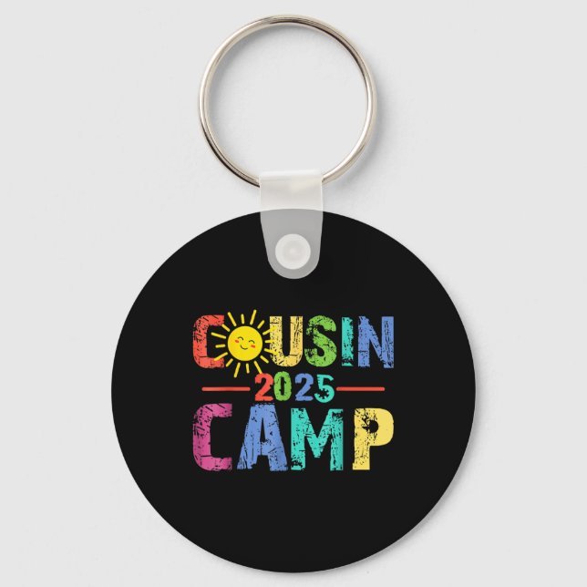 Kumsin Camp 2025 Camping Campfire Summer Vacation Nyckelring (Framsida)