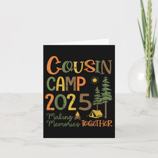 Kumsin Camp 2025 Camping Resa Group Vacation Campf Kort (Framsida)