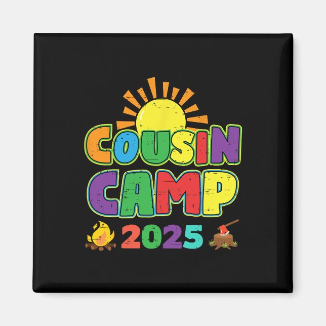 Kumsin Camp 2025 Family Vacation Summer Camping Cr Magnet (Framsidan)