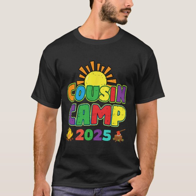 Kumsin Camp 2025 Family Vacation Summer Camping Cr T Shirt (Framsida)