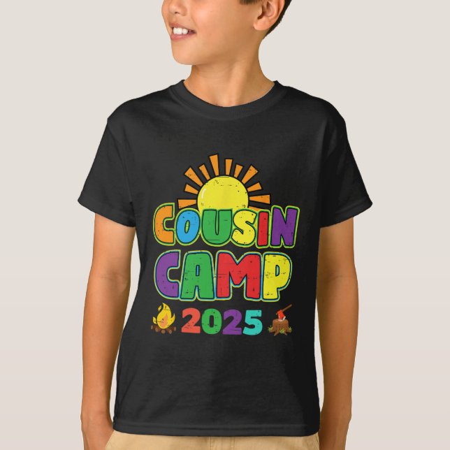 Kumsin Camp 2025 Family Vacation Summer Camping Cr T Shirt (Framsida)