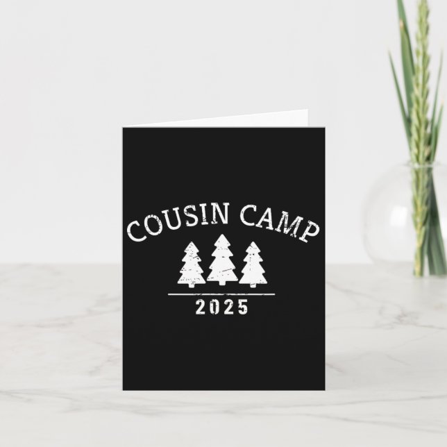 Kumsin Camp 2025 Minimalist Träd Artwork Roligt Su Kort (Framsida)