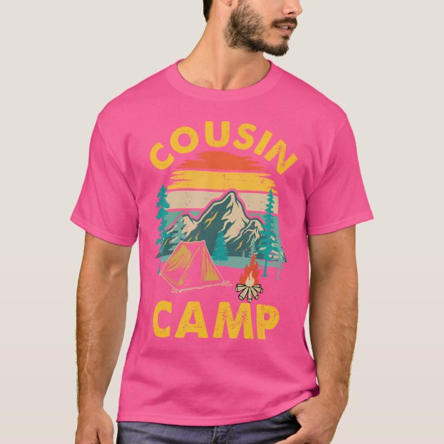 Kumsin Camp Friends Summer Family Camping Vacation T Shirt (Framsida)