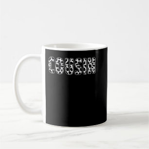 Kumsin Cow Mönster Birthday Girl Boy Farm Cow Birt Kaffemugg