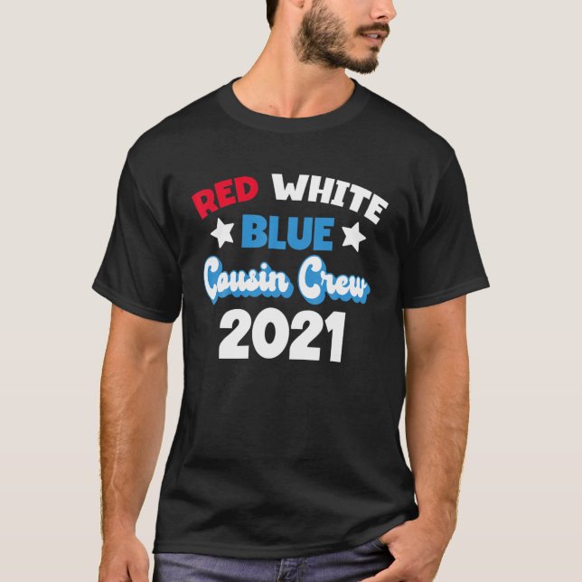 Kumsin Crew 2021 4:e juli Familjeåterförening T Shirt (Framsida)