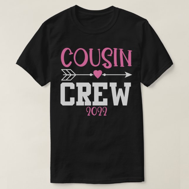 Kumsin Crew 2022 Best Cousin Rosa Girl Girl Girl G T Shirt (Design framsida)