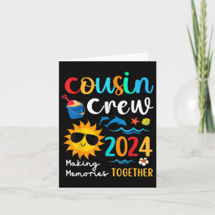 Kumsin Crew 2024 Sommar Vacation Beach Family Resa Kort