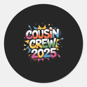 Kumsin Crew 2025 Drippy Colorful Family Reunion Runt Klistermärke