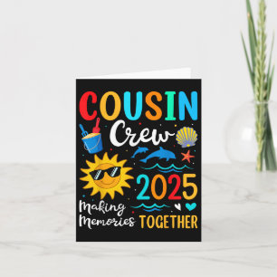 Kumsin Crew 2025 Sommar Vacation Beach Family Resa Kort