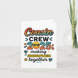 Kumsin Crew 2025 Sommar Vacation Beach Family Resa Kort