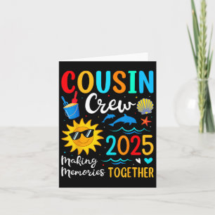 Kumsin Crew 2025 Sommar Vacation Beach Family Resa Kort