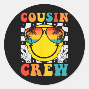 Kumsin Crew 2025 Sommar Vacation Beach Family Resa Runt Klistermärke