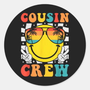 Kumsin Crew 2025 Sommar Vacation Beach Family Resa Runt Klistermärke