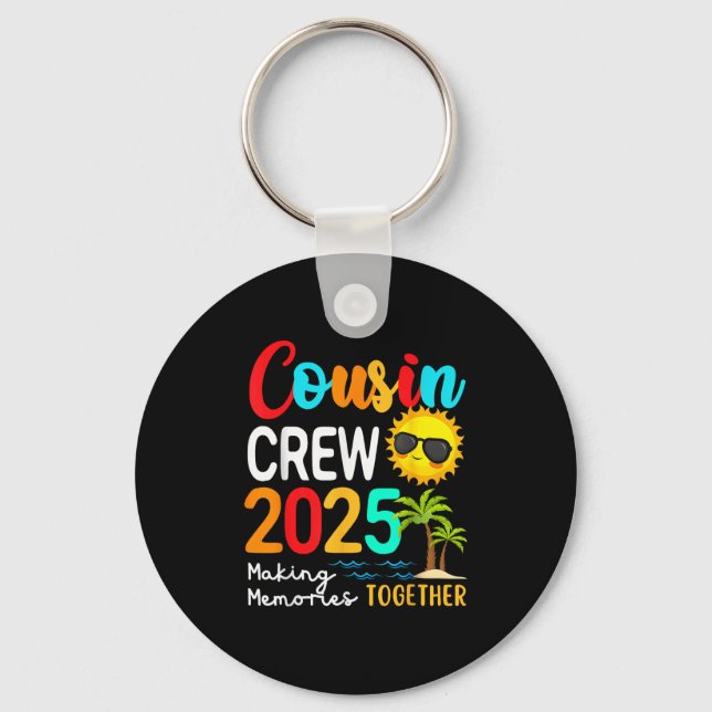Kumsin Crew 2025 Sommaravacation Beach Matching Fa Nyckelring (Framsida)
