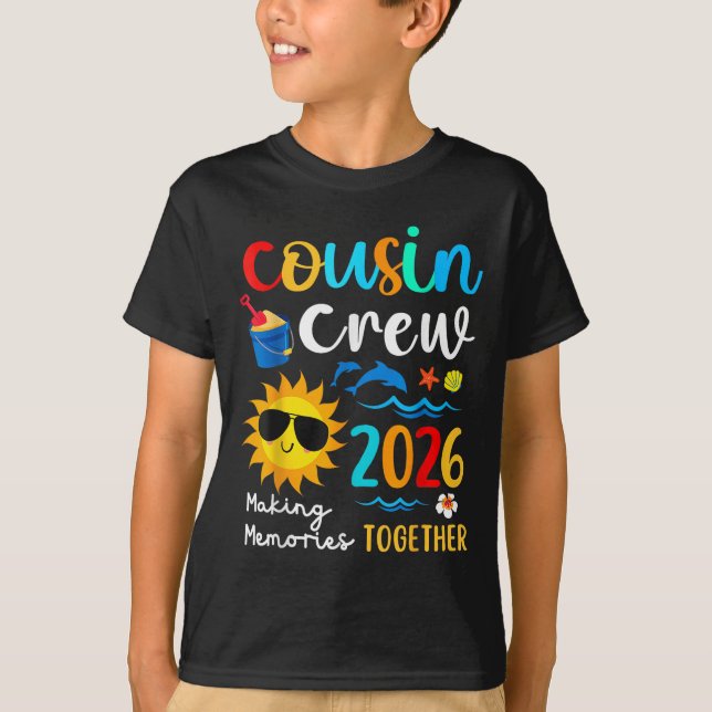 Kumsin Crew 2026 Skapar Memories Summer Family Vac T Shirt (Framsida)