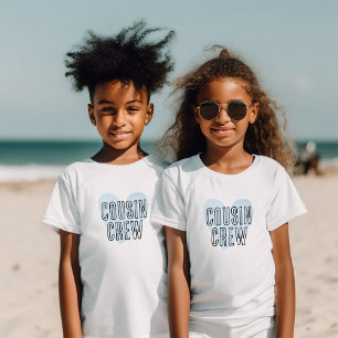 Kumsin Crew Blue Heart Matching Family T Shirt