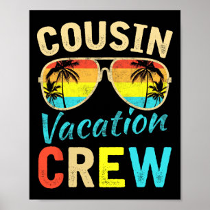 Kumsin Crew Family Vacation Summer Vacation Beach Poster