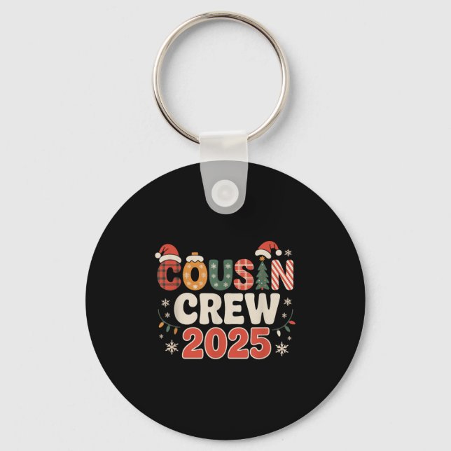 Kumsin Crew jul 2025 Family Matching Julafton Nyckelring (Framsida)