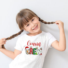 Kumsin Crew-julfamiljen pajama front och back T Shirt