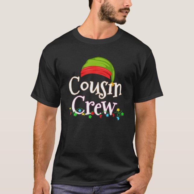 Kumsin Crew-julfamiljens medlemsgrupp Cousins T Shirt (Framsida)