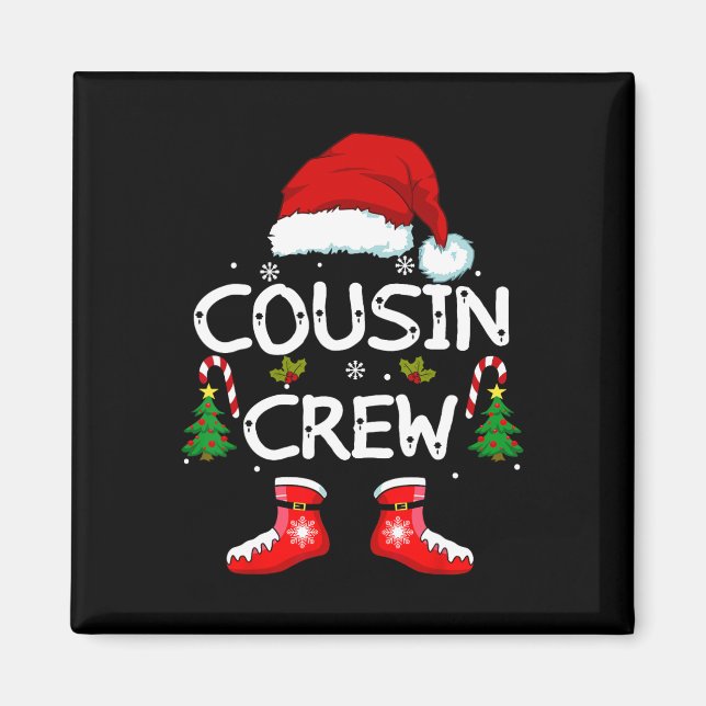 Kumsin Crew Kids Cousins Julmatchning Magnet (Framsidan)