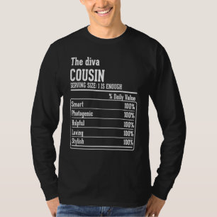 Kumsin Crew Näringsfakta Diva Cousin T Shirt